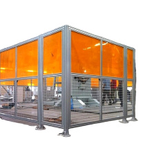Machines and Robot working area workshop protective wire mesh aluminum fence with strut aluminum profile